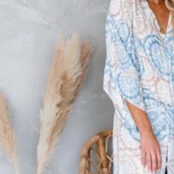 Tye Dye Twist Kimono Maxi Dress - Picture 3 of 5